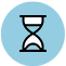 Icono de un reloj de arena
